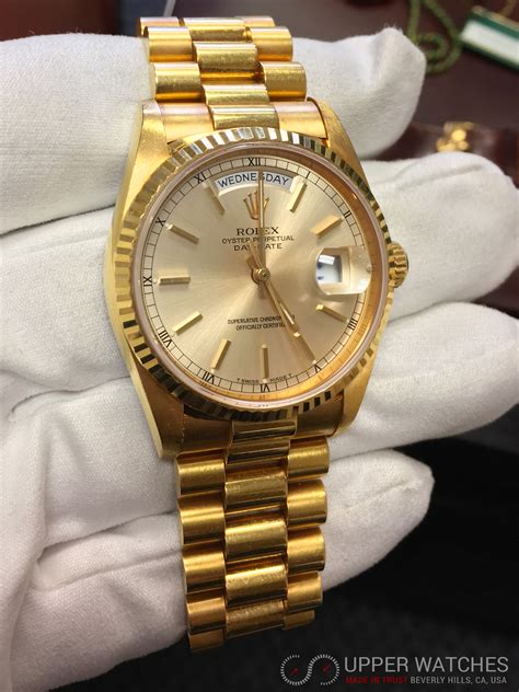 solid gold day date rolex|day date gold Rolex price.